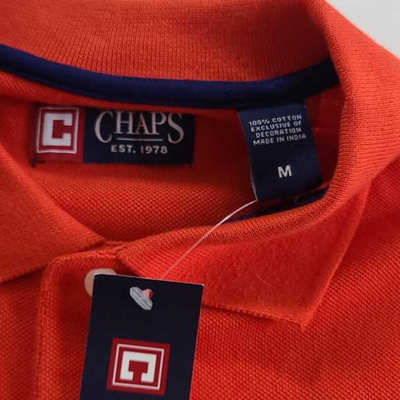 Chaps Men's Striped Polo Size Medium - Picture 2 of 5